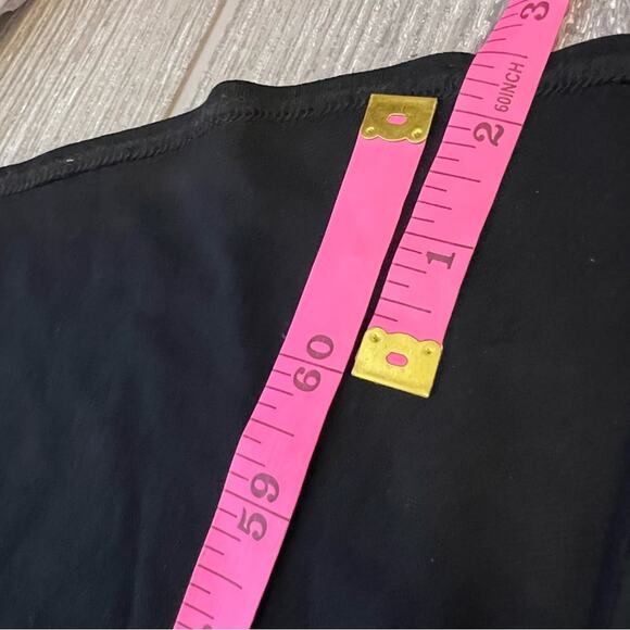 David Meister fox fur trim cuff black gown sz 8 - Picture 7 of 7